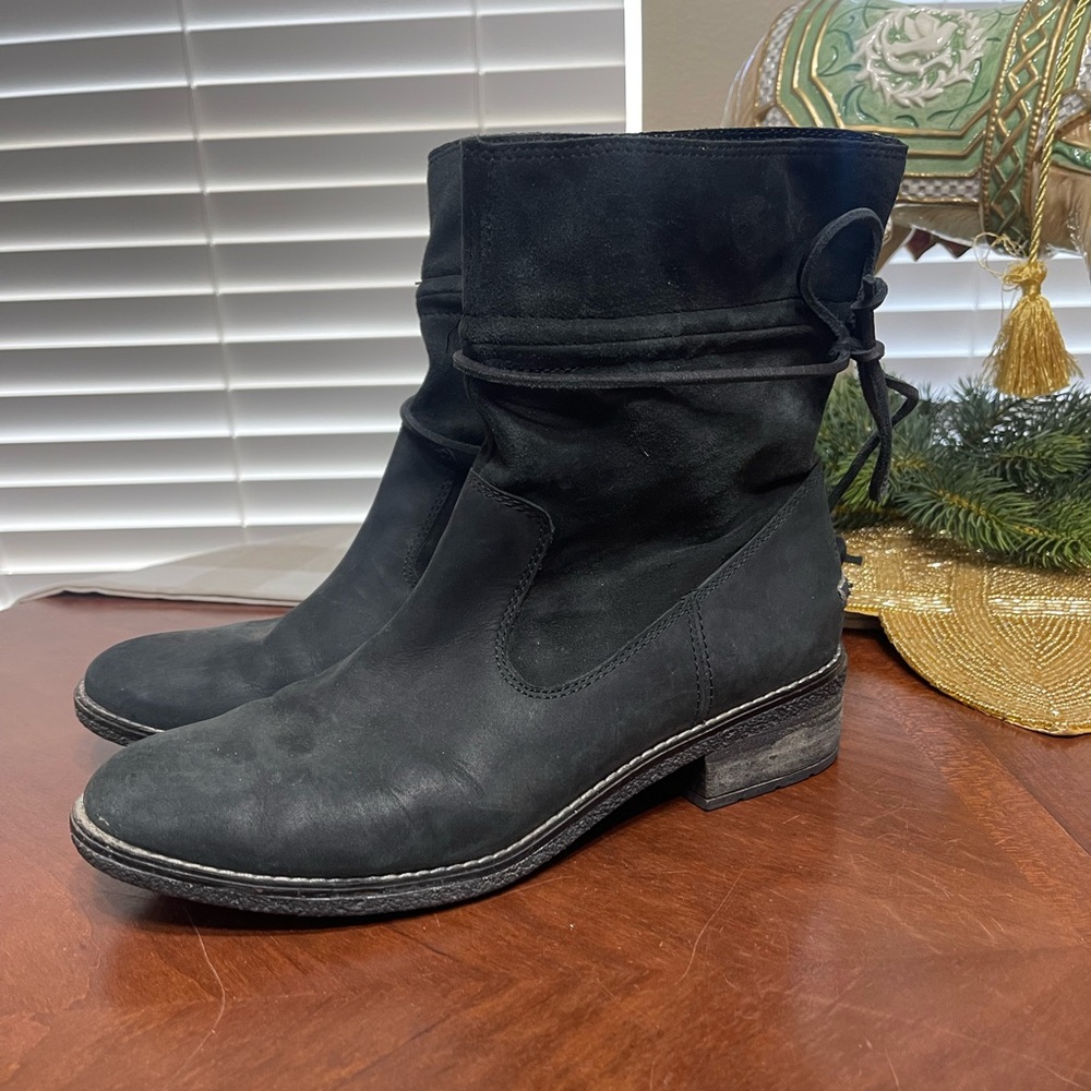 Sperry Maya Ronan Black Leather Boots